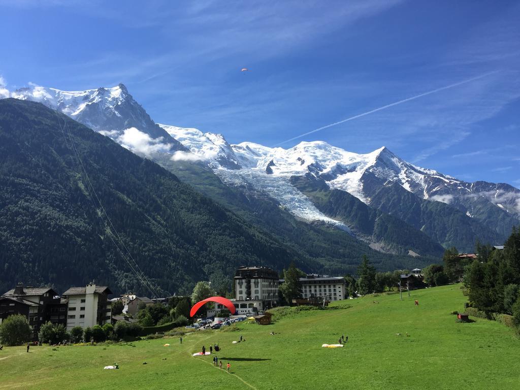 Ferienwohnung Terrasse Sur Le Mont Blanc Chamonix Exterior foto